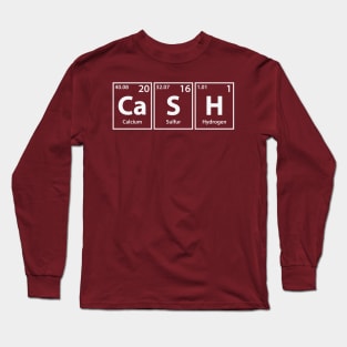 Cash (Ca-S-H) Periodic Elements Spelling Long Sleeve T-Shirt
